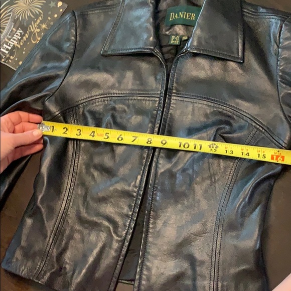 Danier Black Genuine Leather Jacket - Picture 8 of 8